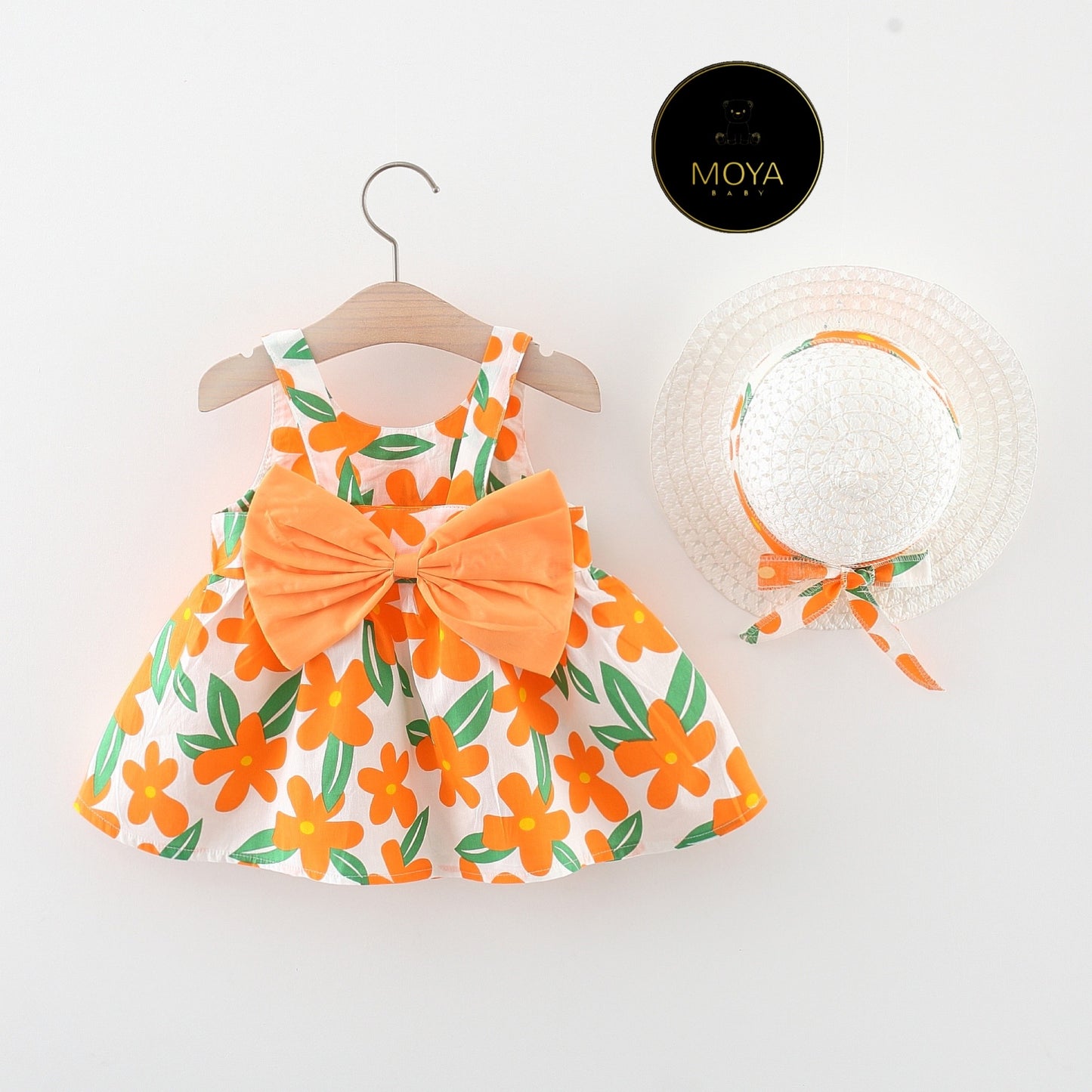 flower dress orange