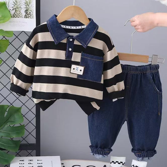 ensemble jean pull arayures