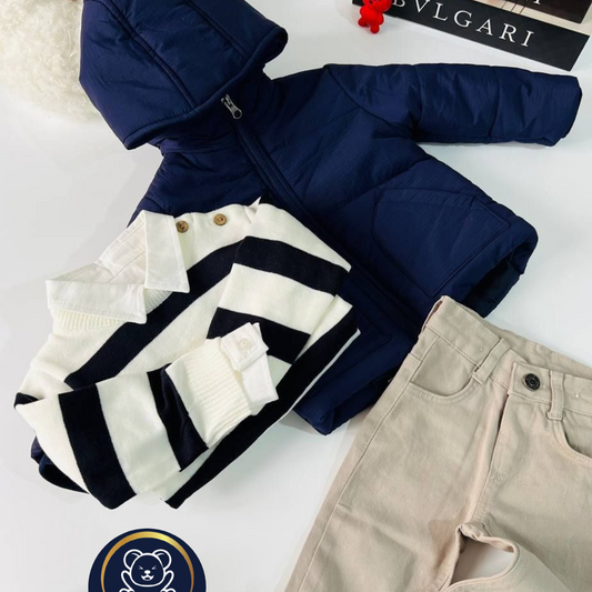 ensemble manteau blue