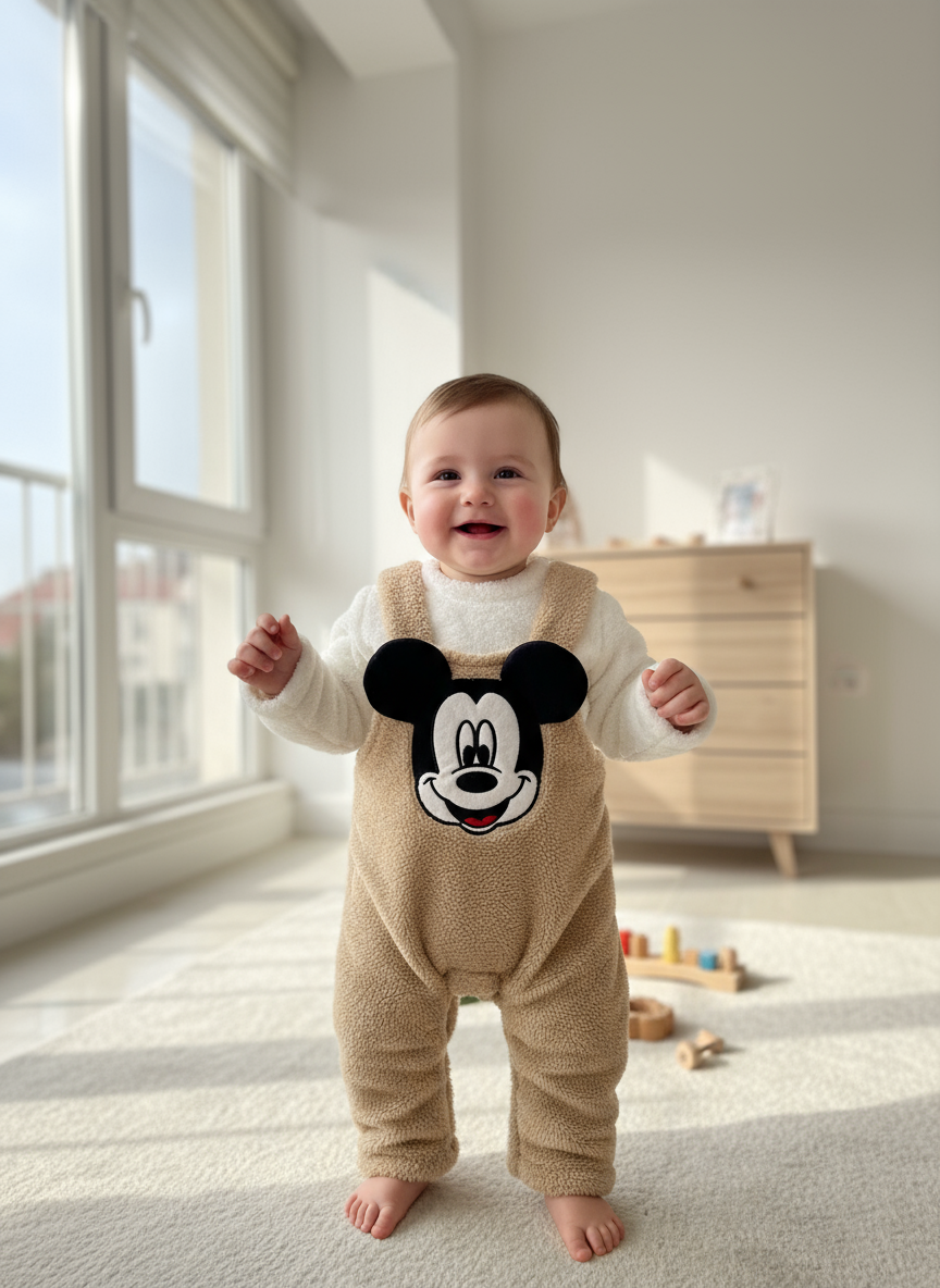 salopette mickey furry