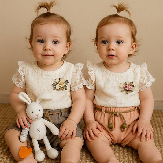 floral baby jumpsuit  A04