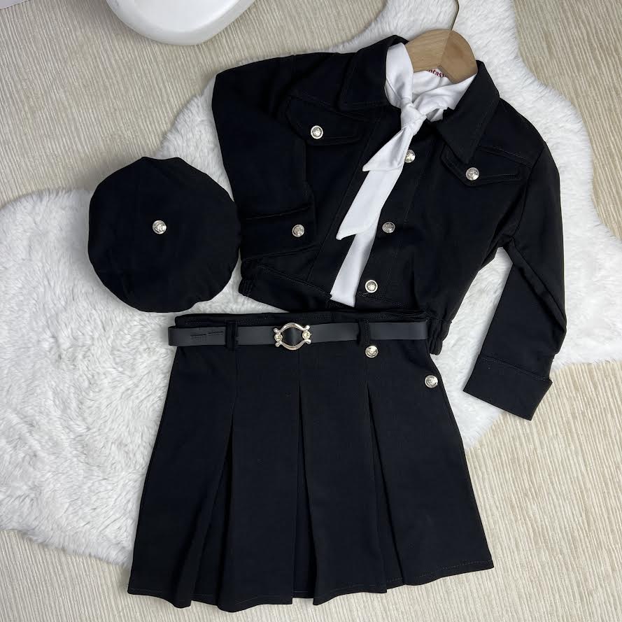 Ensemble fillette beret